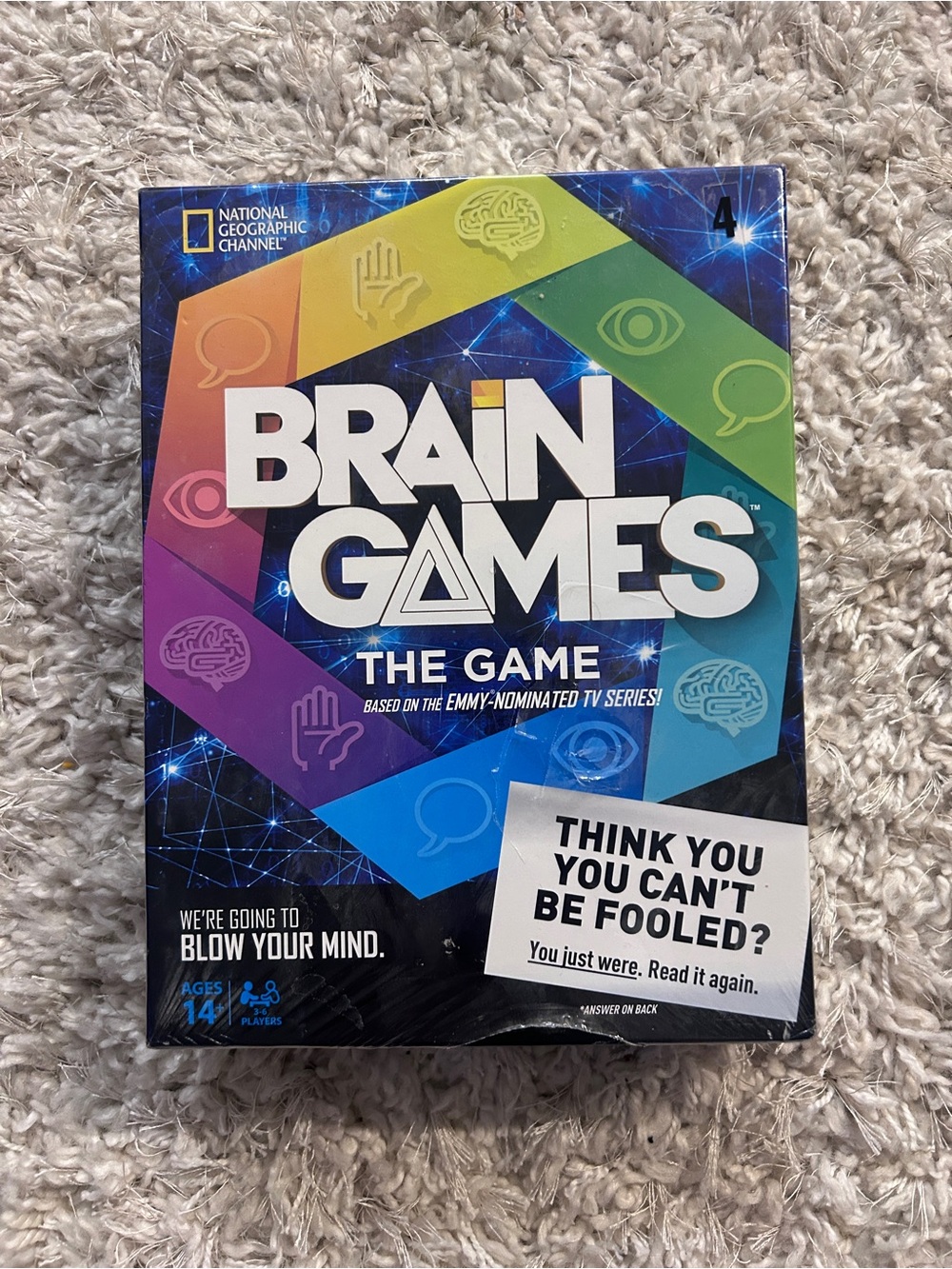 National Geographic Brain Games Board Game - Blue Green Yellow Purple Pink